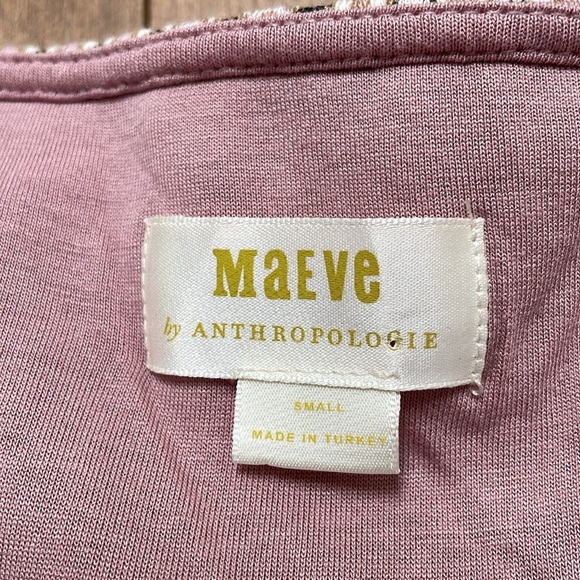 Maeve Anthropologie Jacquard Mini ALine Skater Dress Pink Sleeveless Small S New - Picture 12 of 12